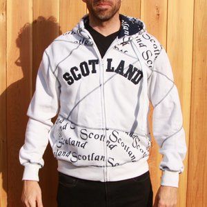 Scotland Zip-Up Hoodie Size Medium Stylish Colouration